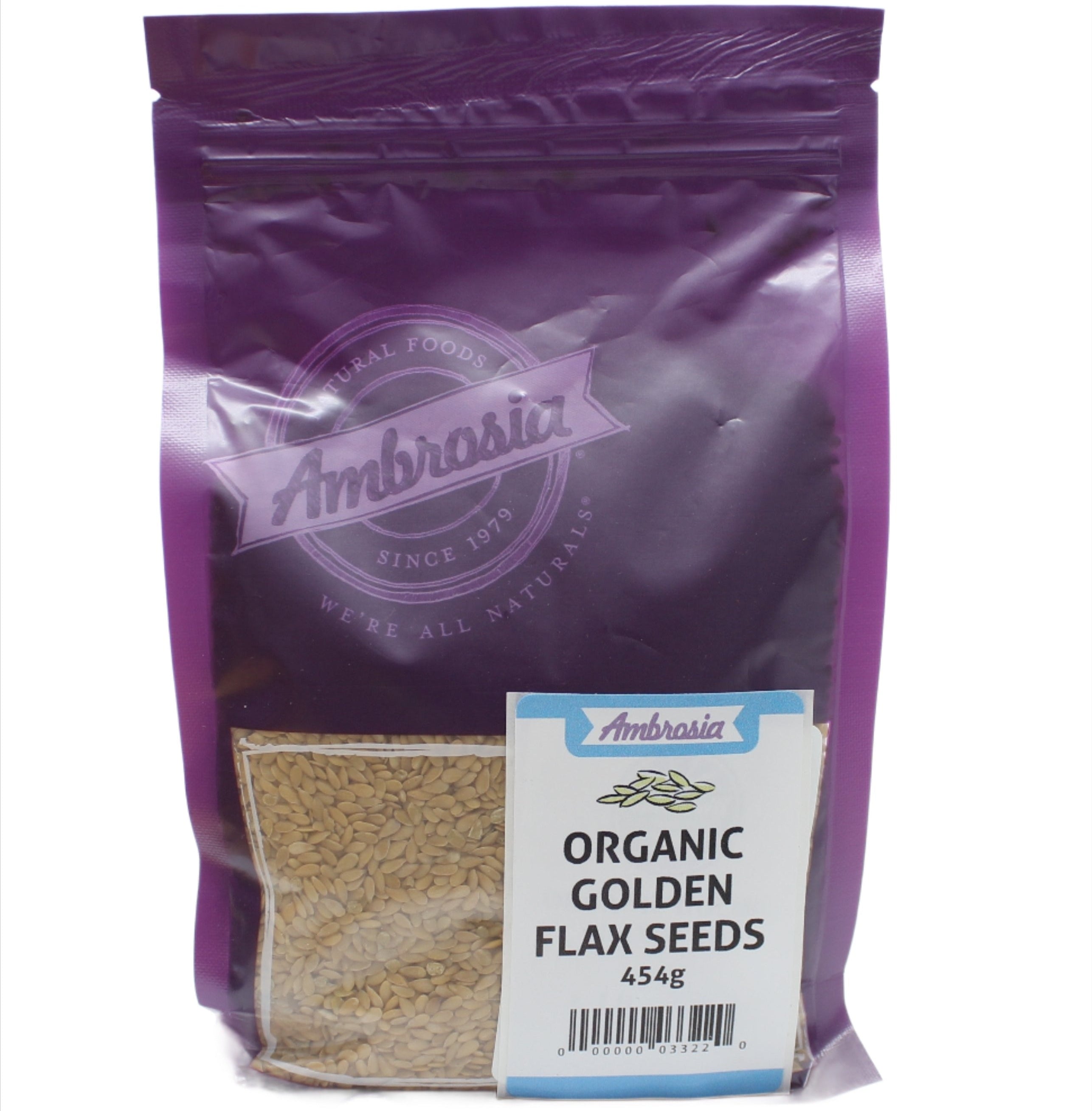 Ambrosia Organic Golden Flax Seeds