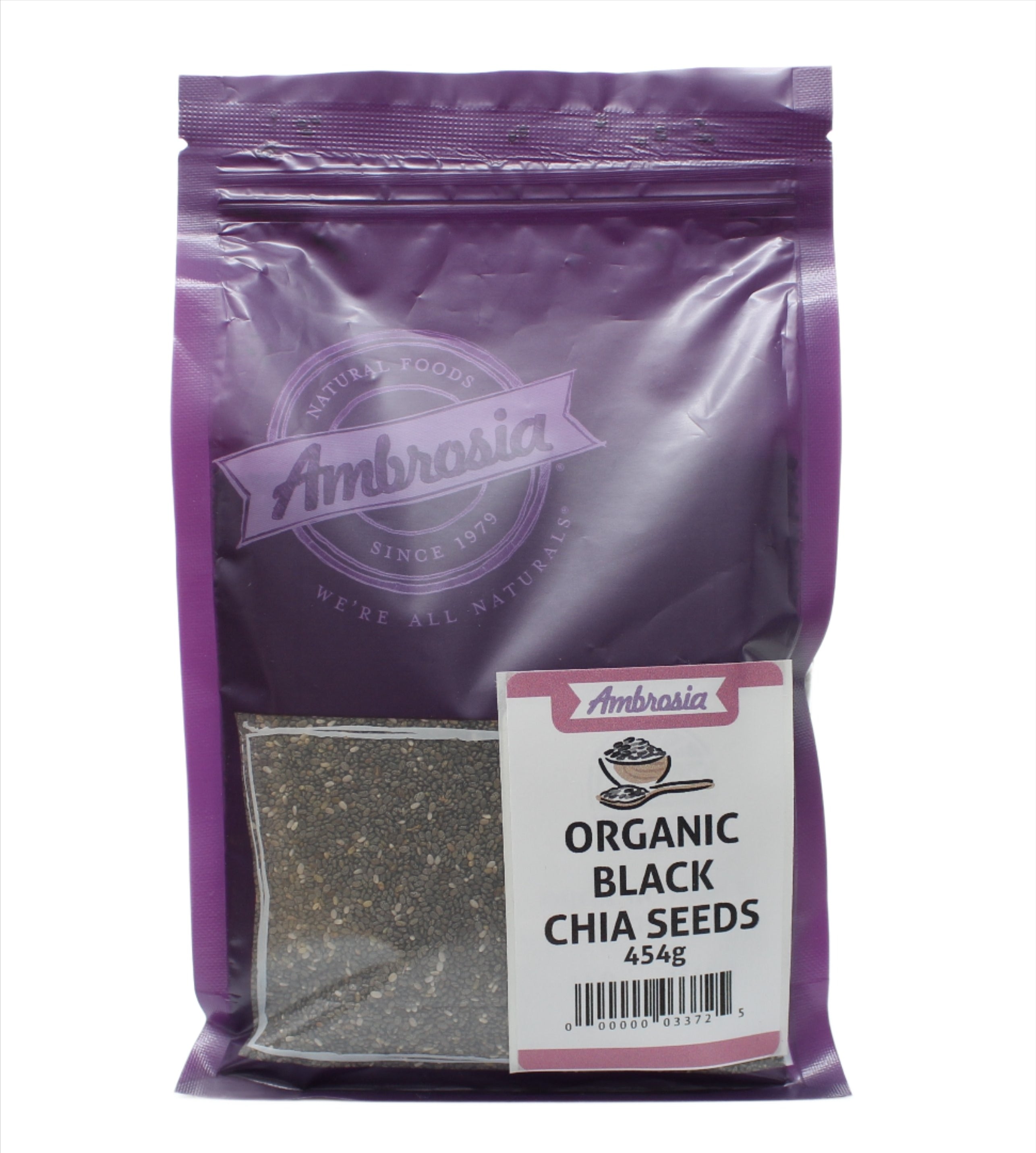 Ambrosia Organic Black Chia Seeds