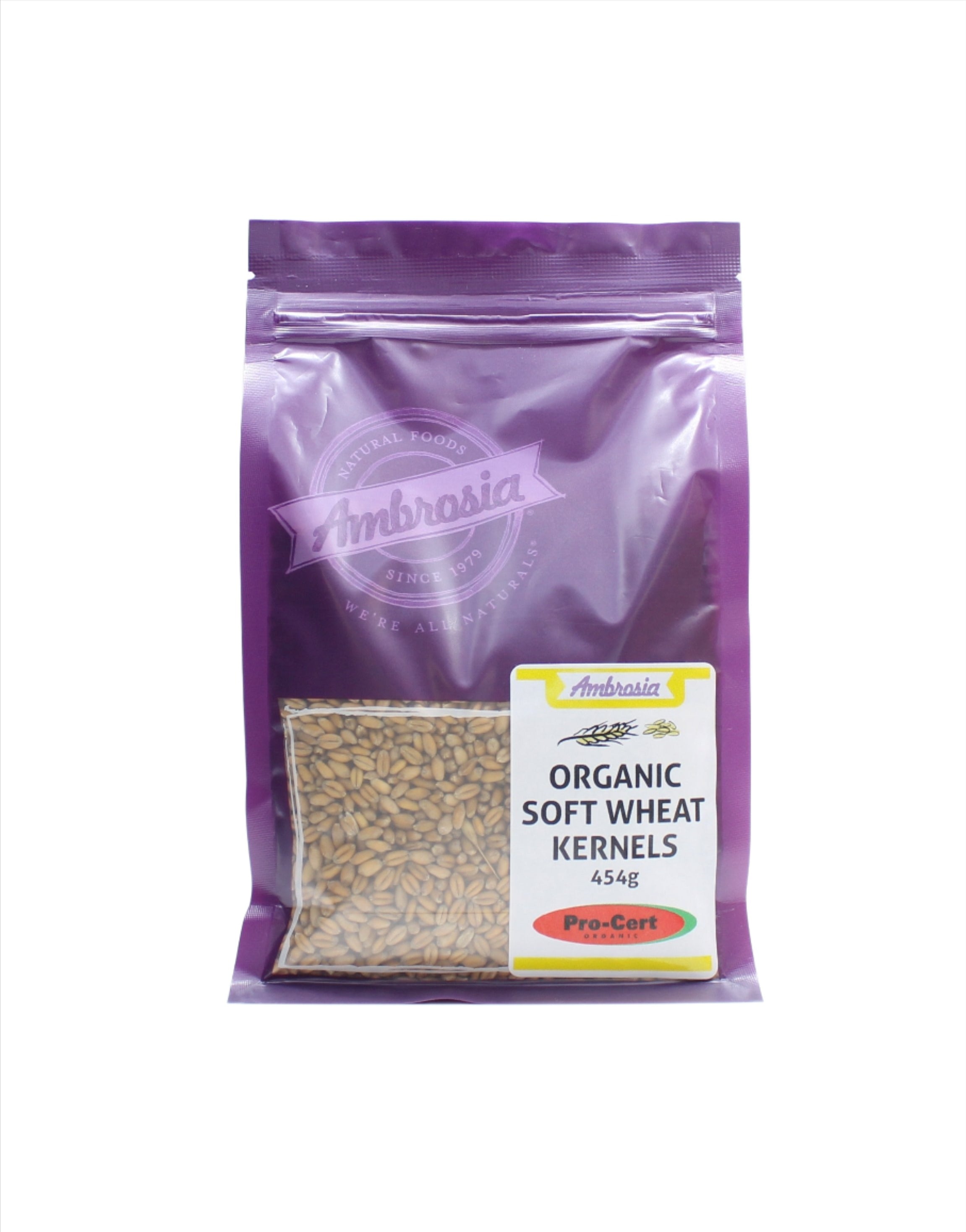 Ambrosia Organic Soft Wheat Kernels