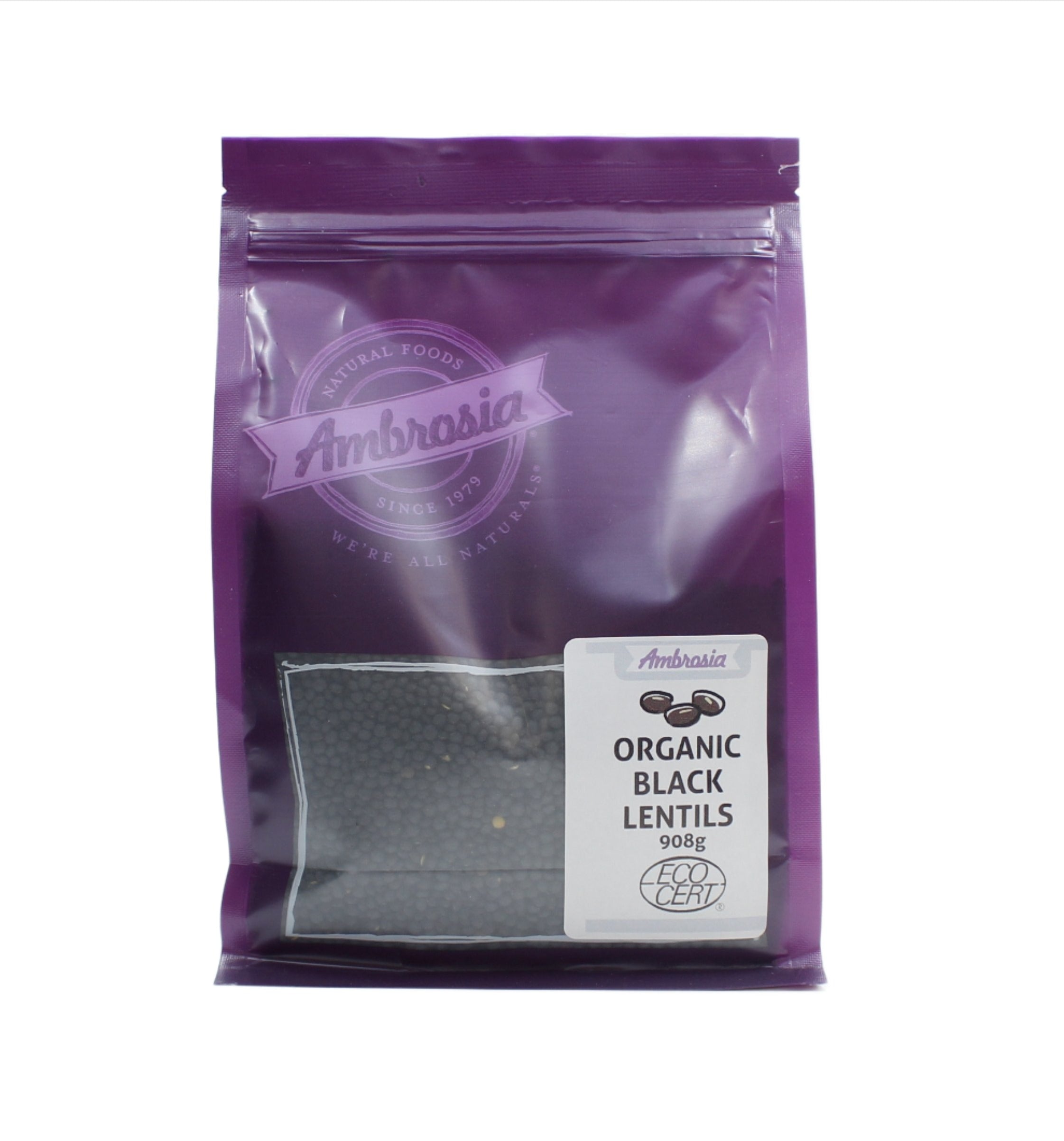 Ambrosia Organic Black Lentils