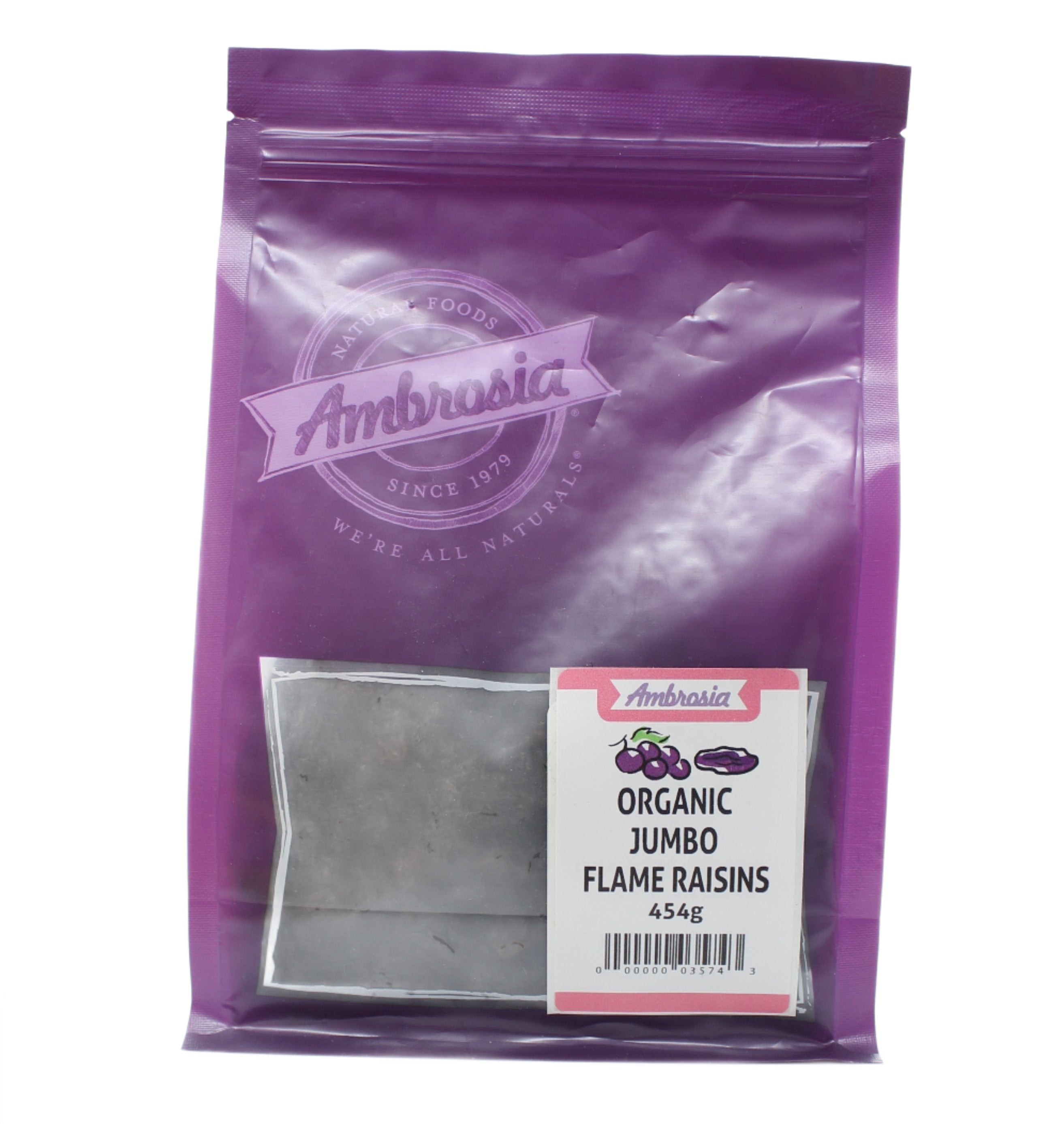 Ambrosia Organic Jumbo Flame Raisins