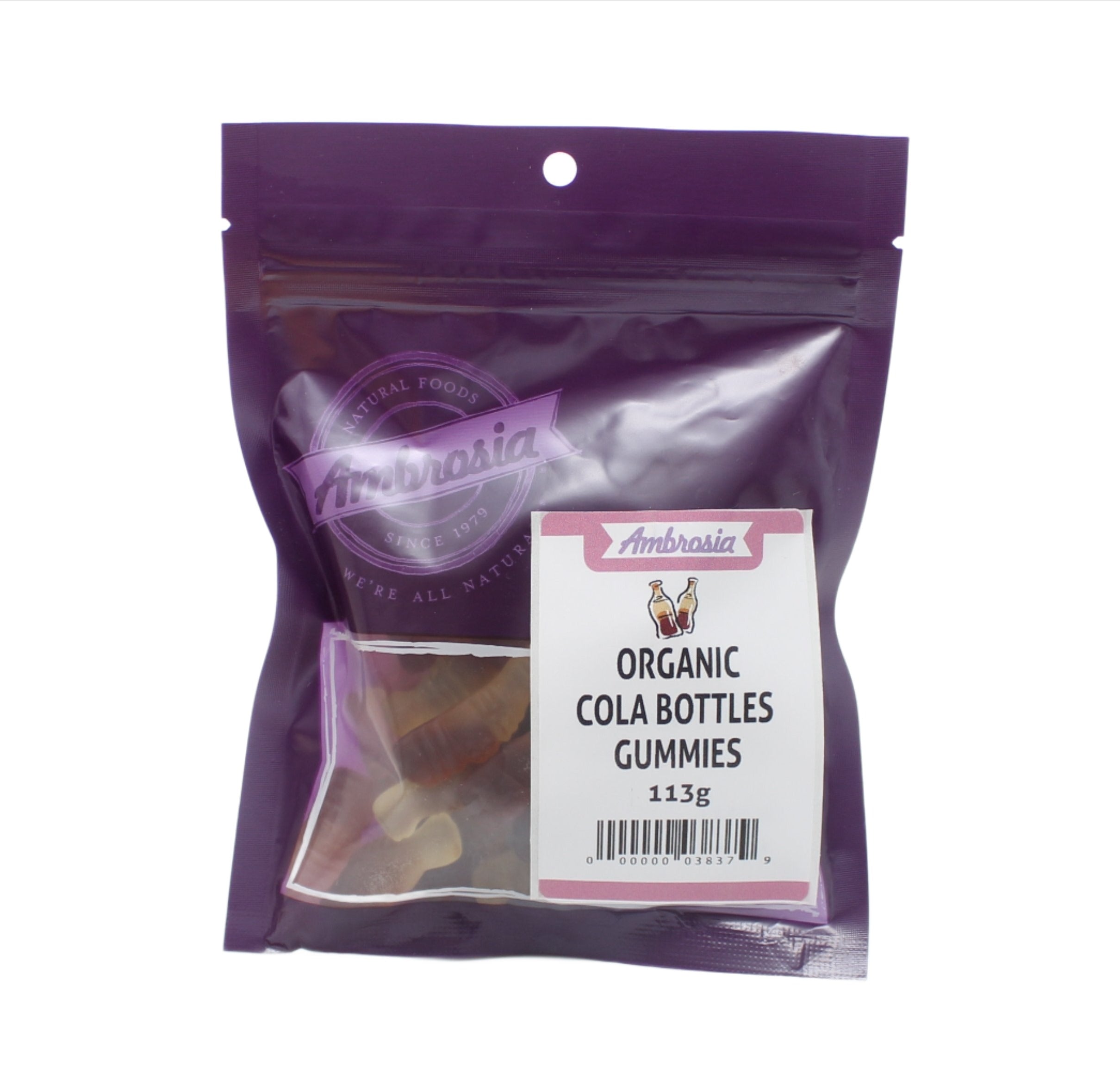 Ambrosia Organic Cola Bottles Gummies