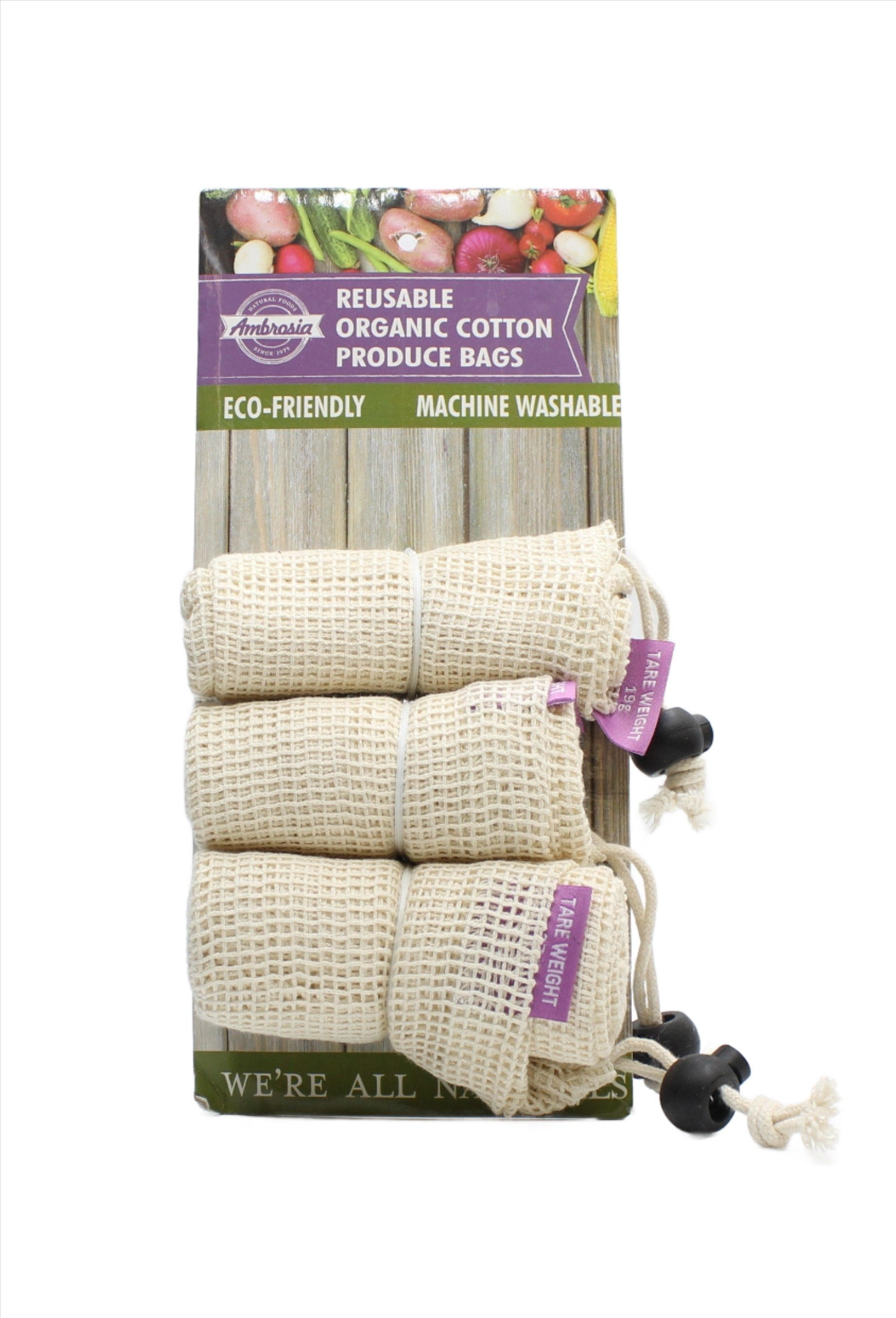 Ambrosia Organic Reusable Cotton Bags