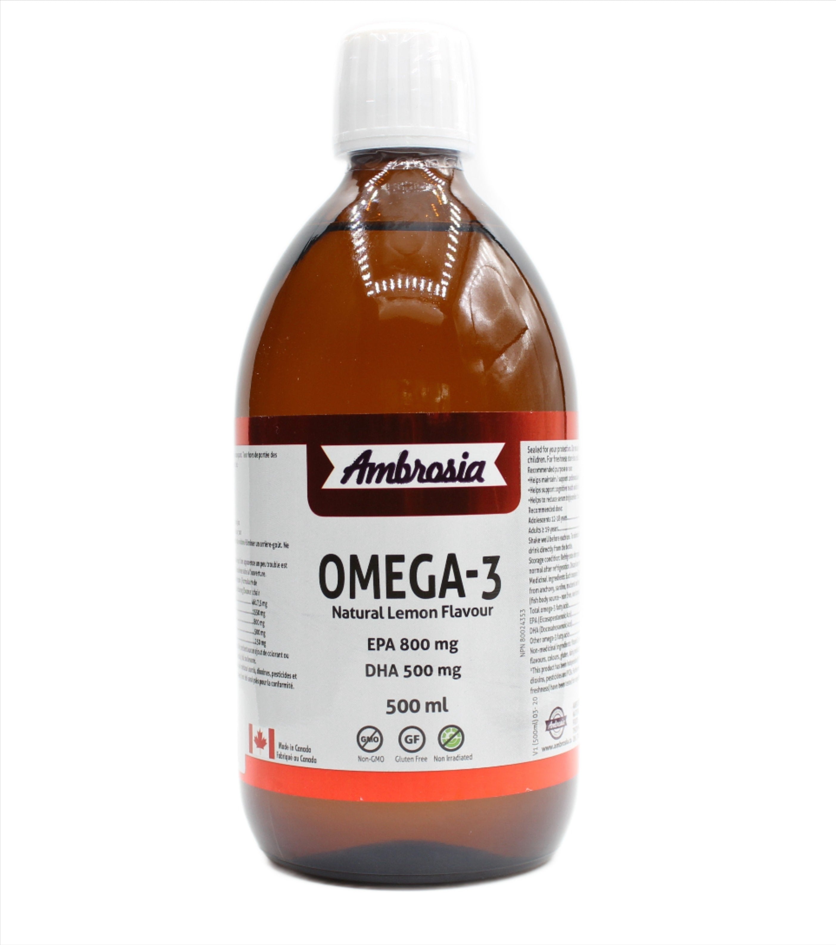 Ambrosia Liquid Omega-3 Lemon