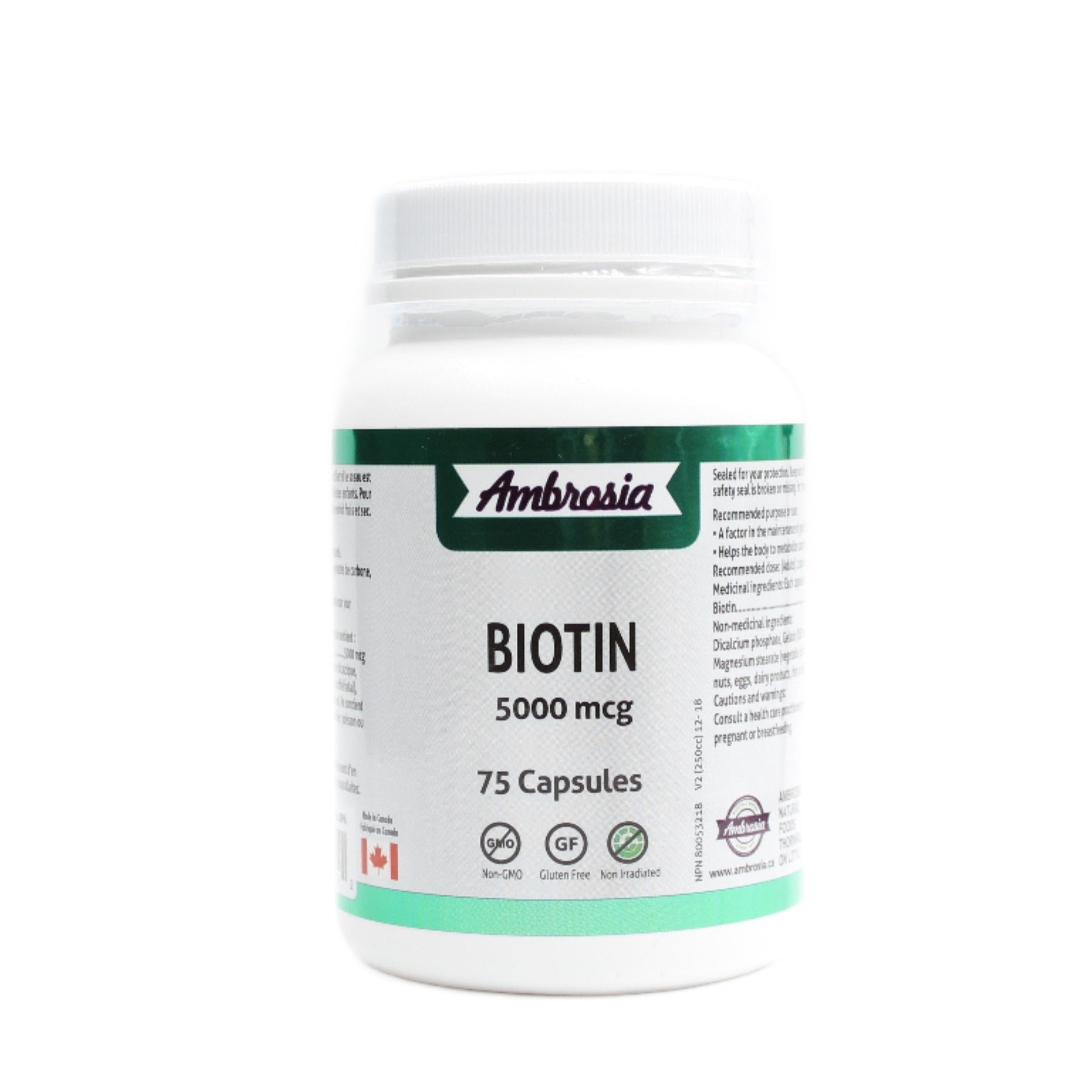 Ambrosia Biotin - 5000mcg