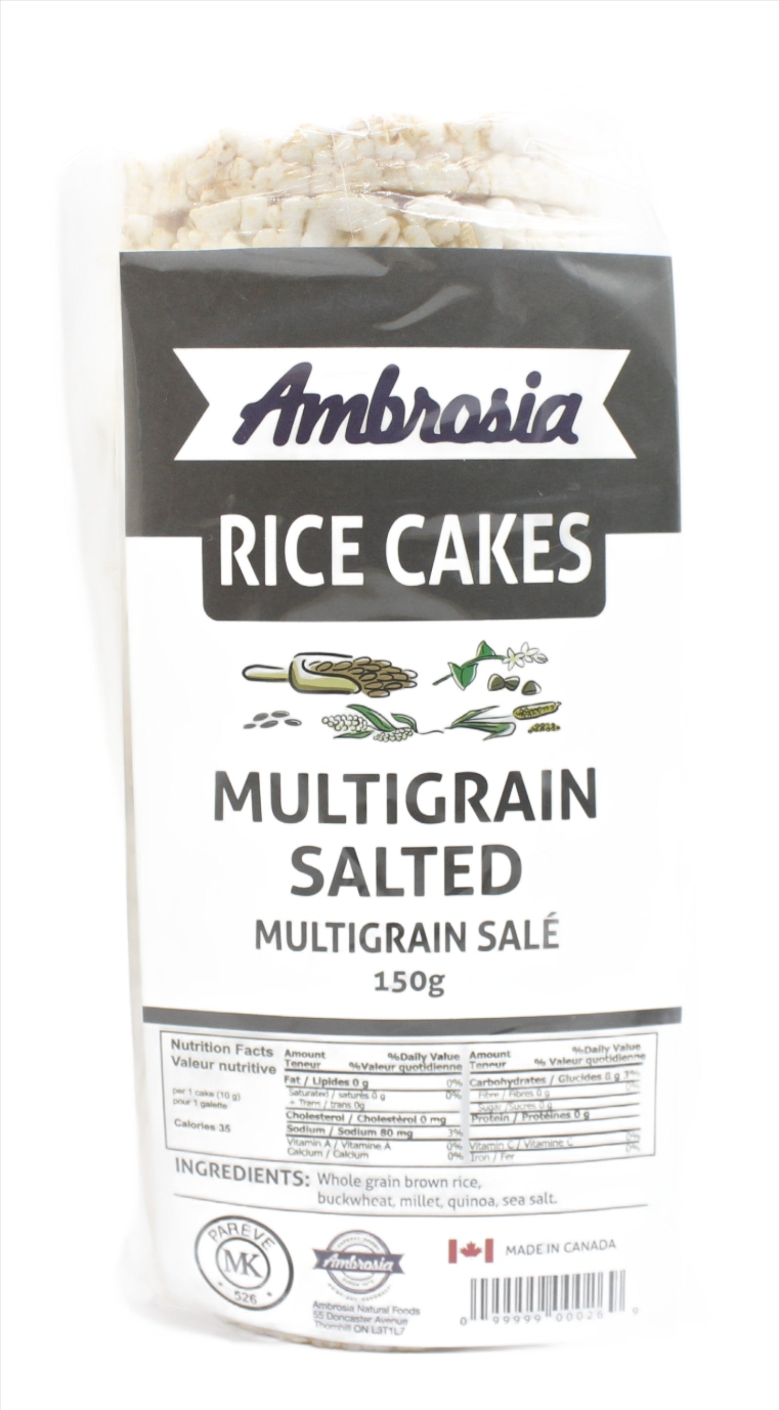 Ambrosia Rice Cake Multigrain Salted