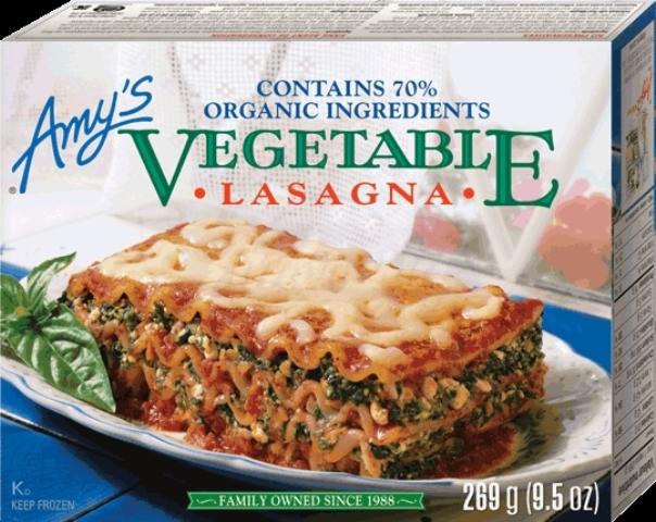 Amy's Kitchen Organic Vegetable Lasagna