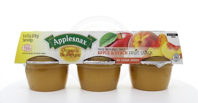 Applesnax Organic Apple Peach Sauce