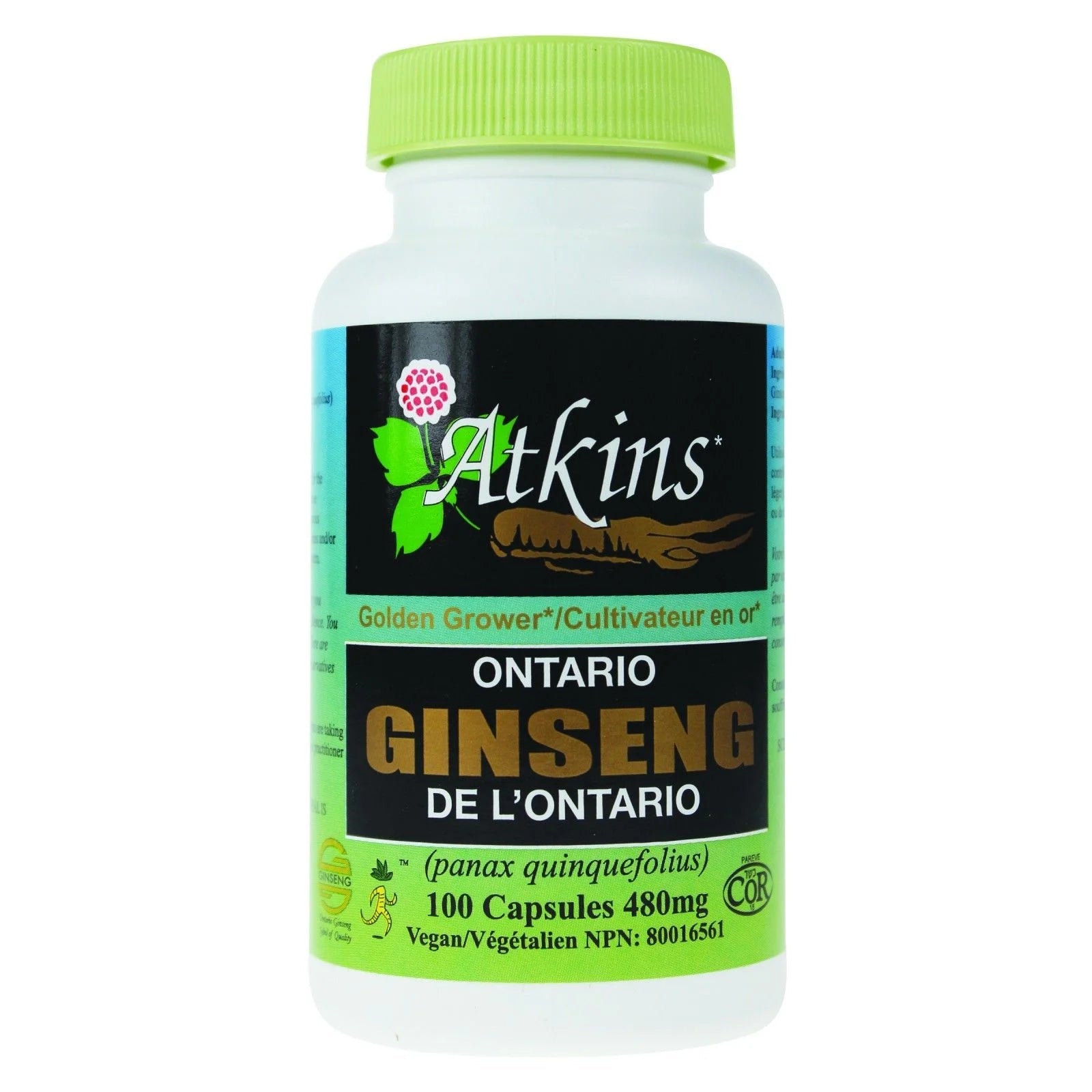 Atkins Ginseng 100% Ontario Ginseng