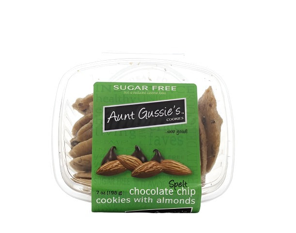 Aunt Gussie's Spelt Chocolate & Almond Cookies