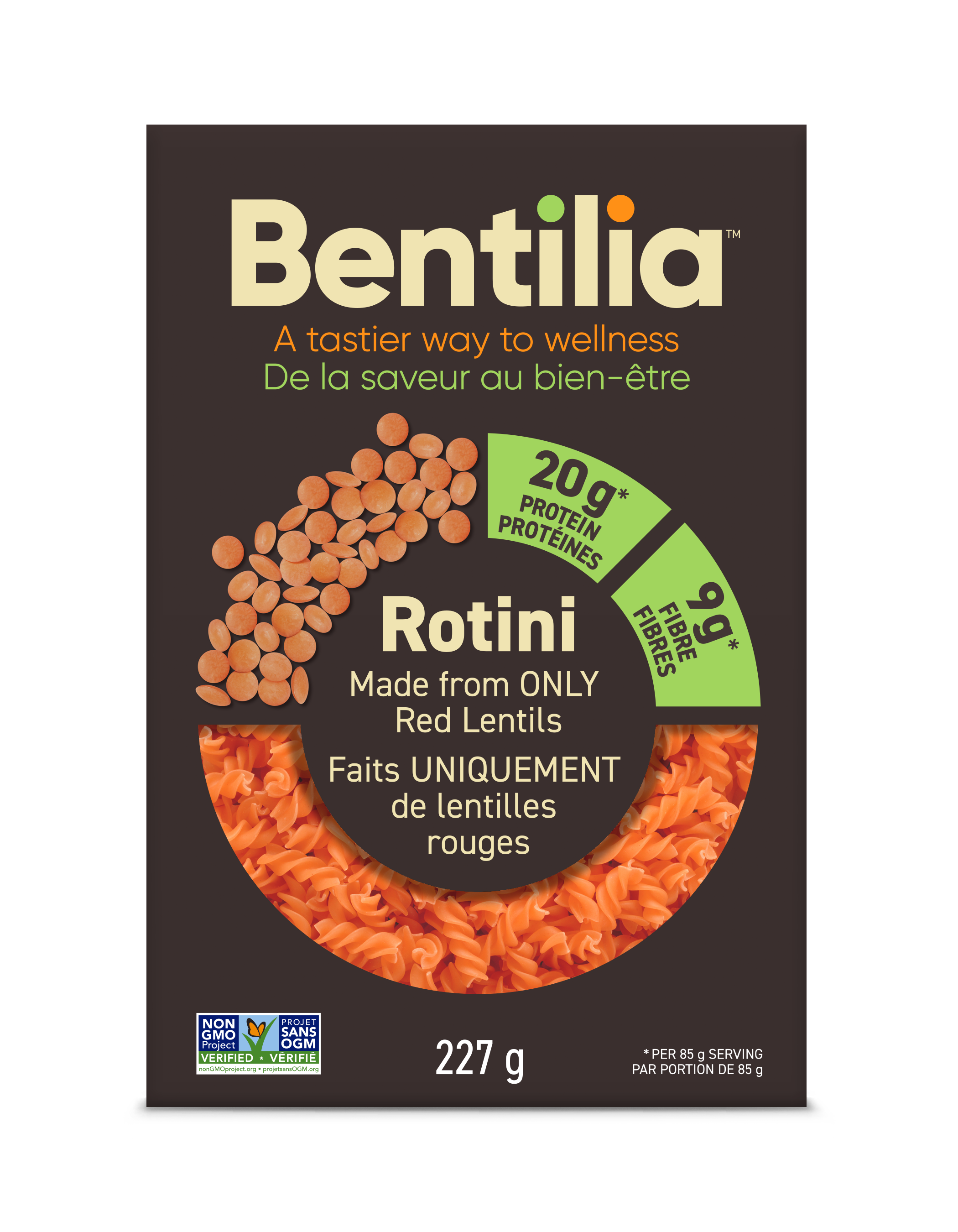 Bentilia Red Lentil Rotini