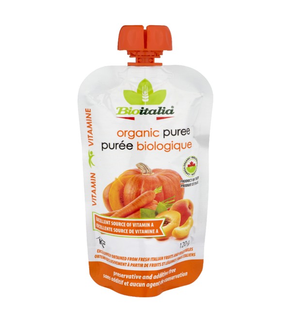 Bioitalia Organic Carrot, Apricot & Pumpkin Puree