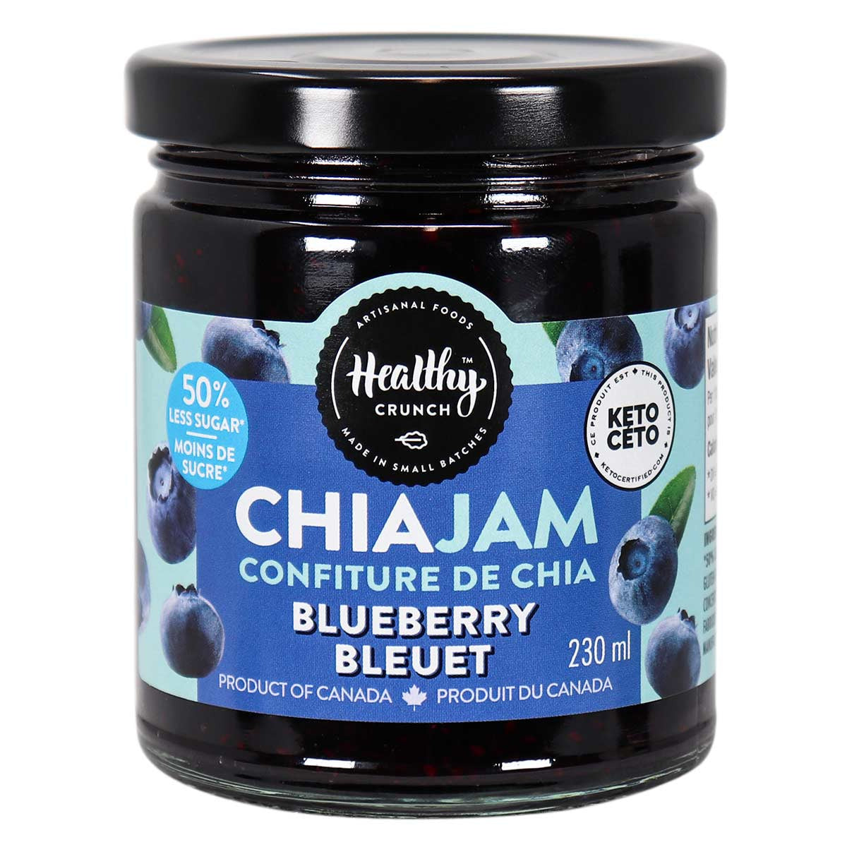 Healthy Crunch Blueberry Chia Jam