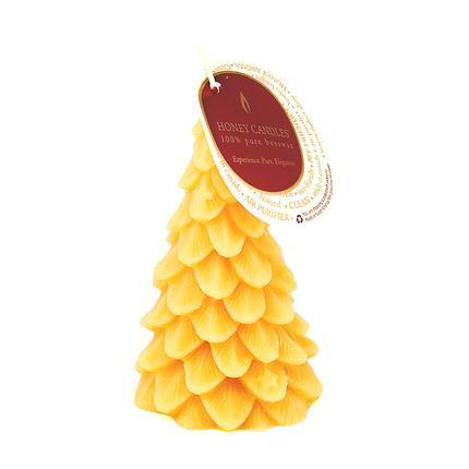 Honey Candles Natural Yule Tree