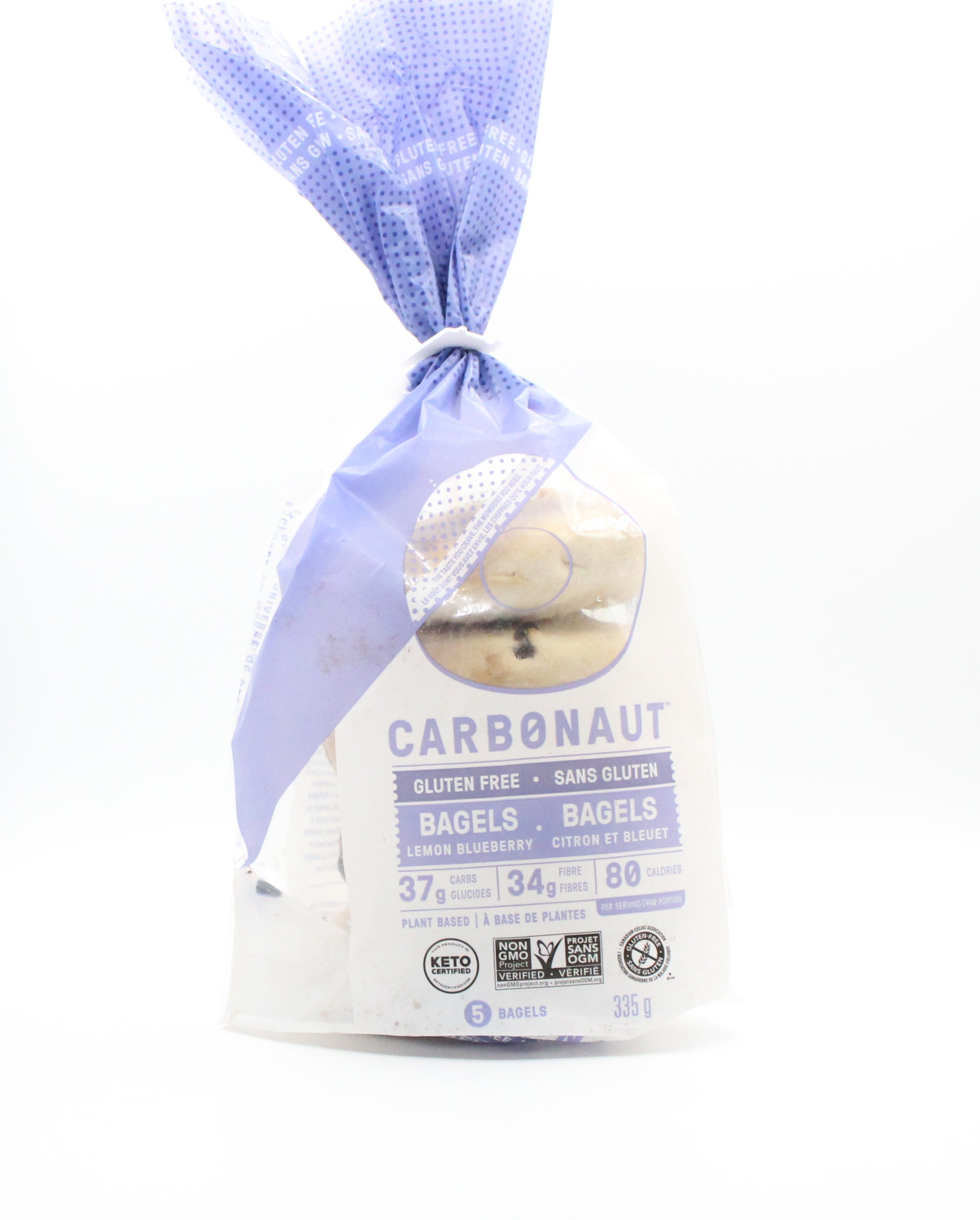 Carbonaut Gluten Free Lemon Blueberry Bagels