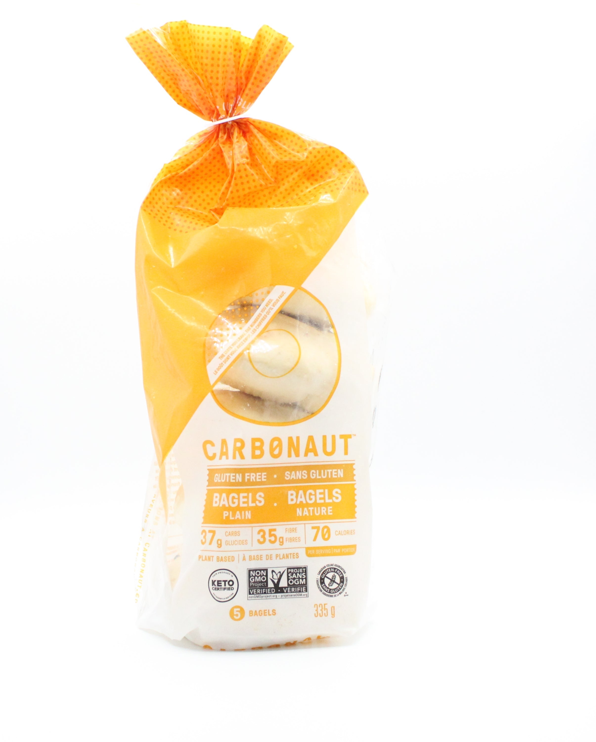 Carbonaut Gluten Free Plain Bagels