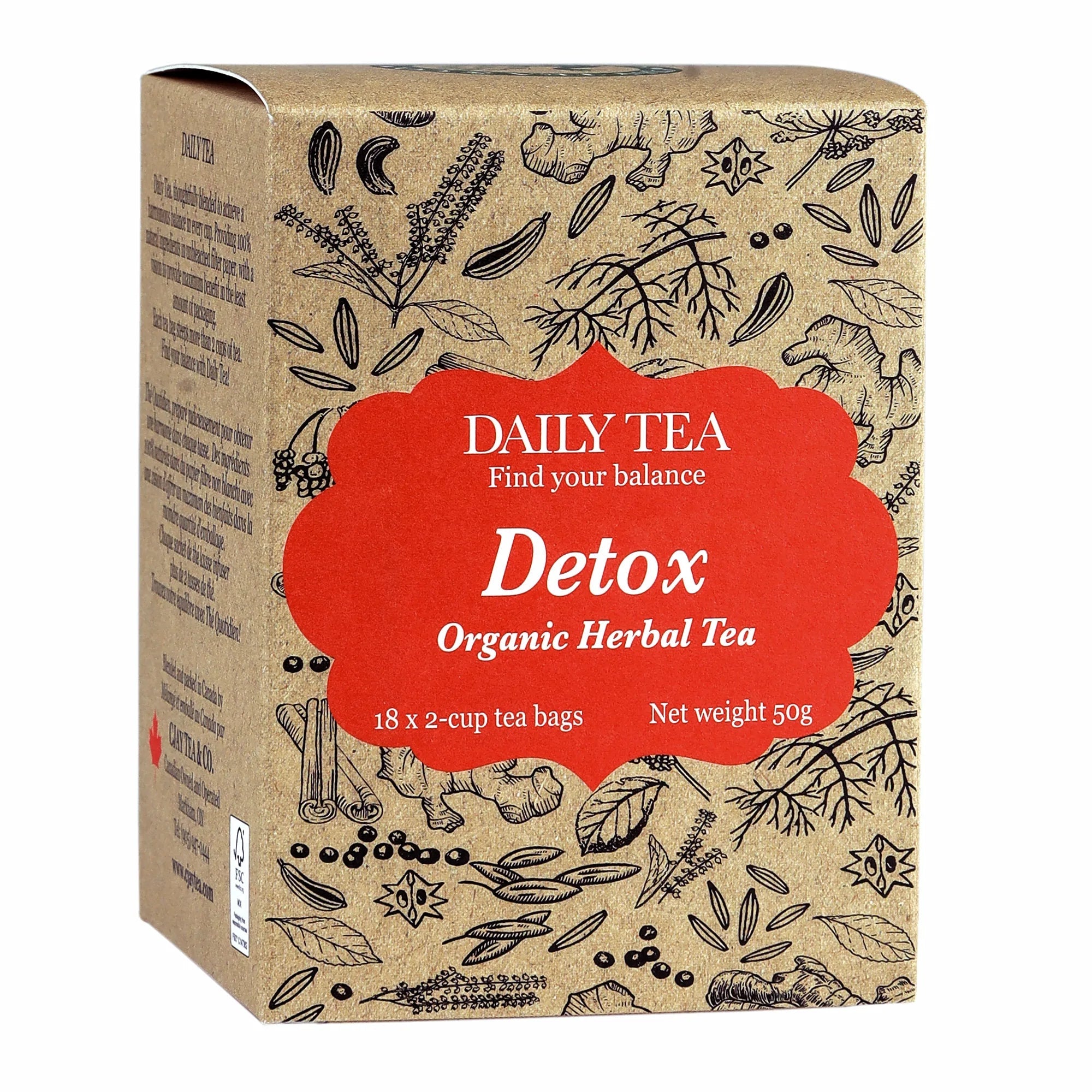 Cjay Organic Herbal Detox Daily Tea