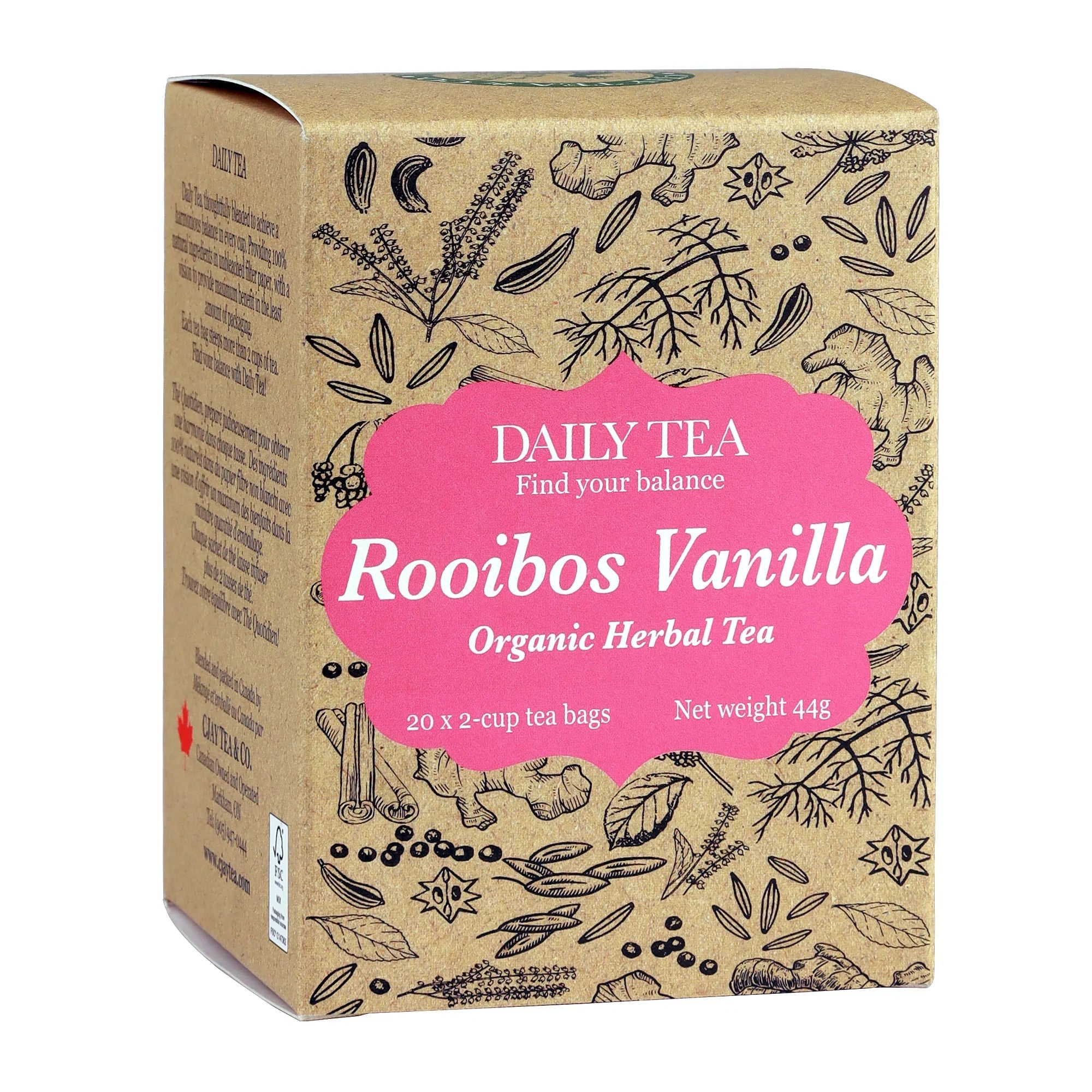 Cjay Organic Herbal Rooibos Daily Tea