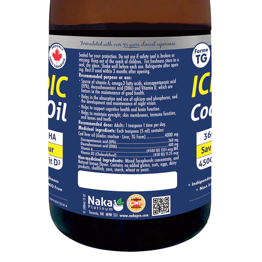 Naka Icelandic Cod Liver Oil