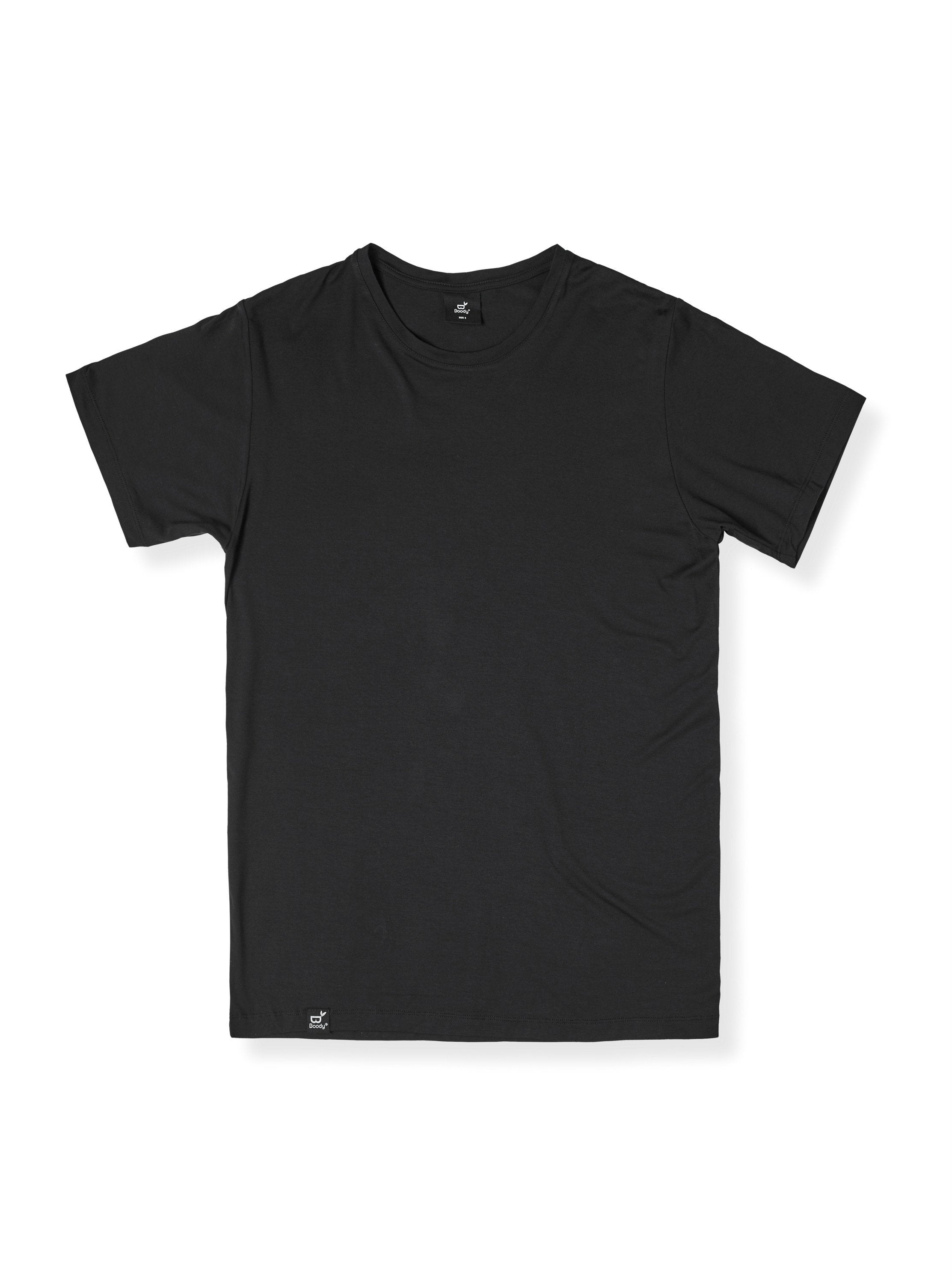 Boody Wear Crew Neck T-Shirt Black - Small