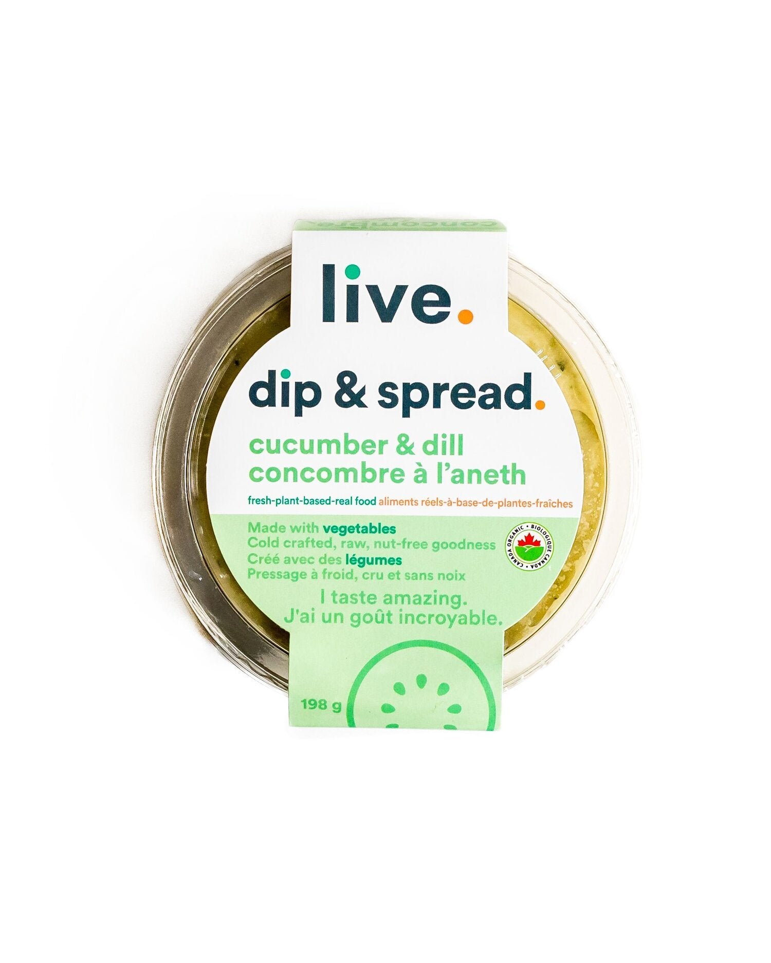 Live Organic Cucumber & Dill Dip
