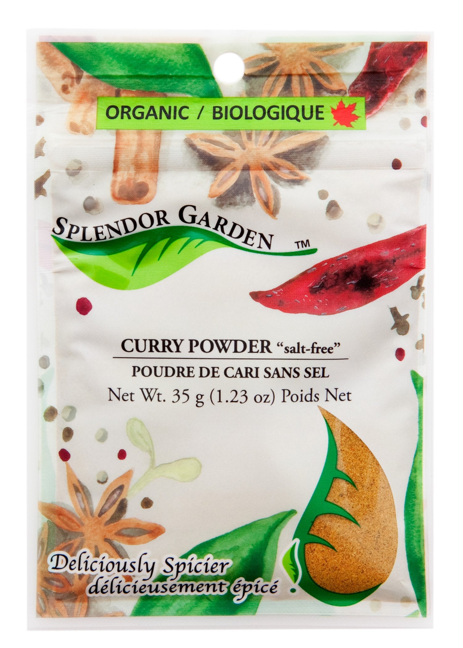 Splendor Garden Organic Curry Powder Salt Free