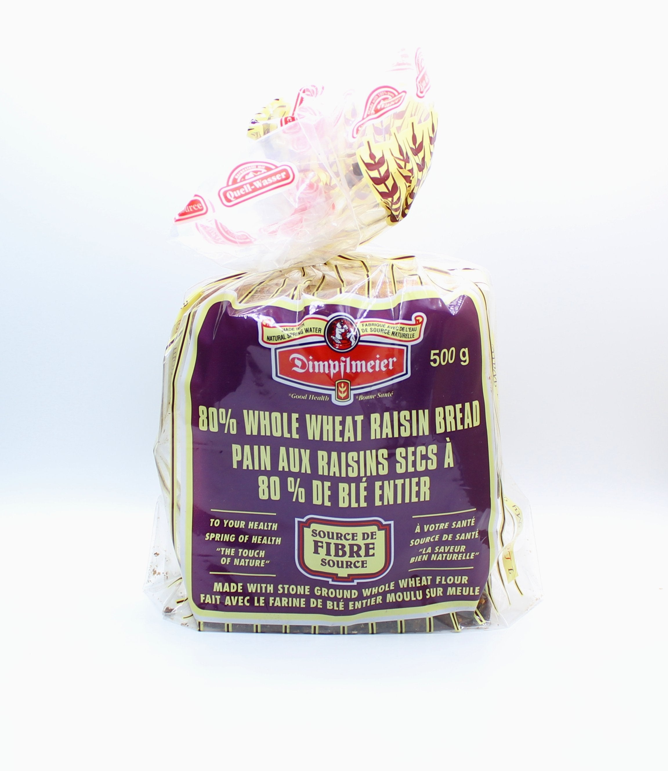 Dimpflmeier Whole Wheat Raisin Bread