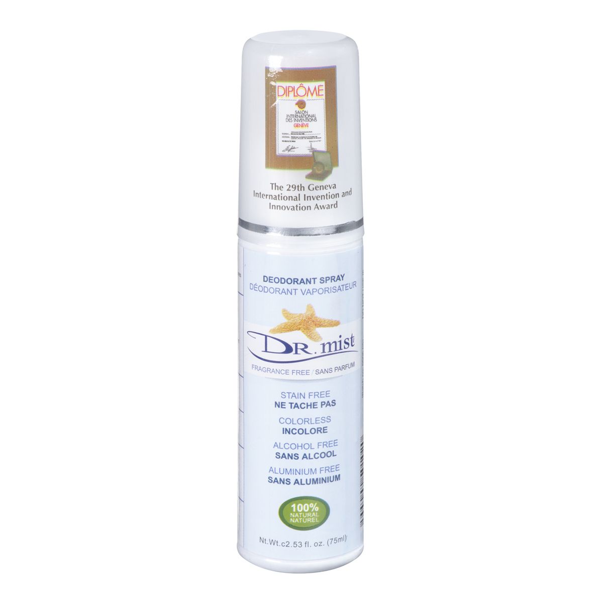 Dr. Mist Fragrance Free Deodorant Spray