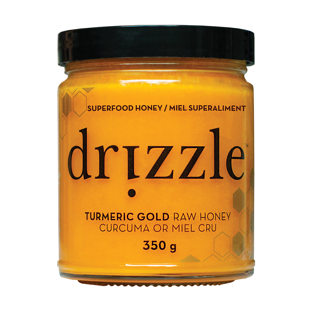 Drizzle Raw Honey Turmeric Gold