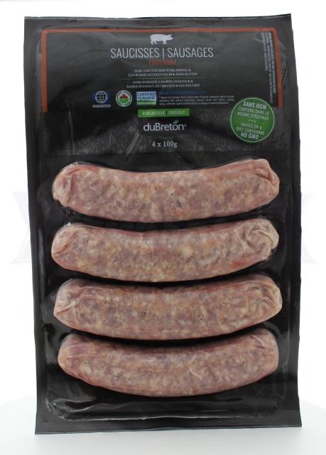 Organic Toulouse Pork Sausage