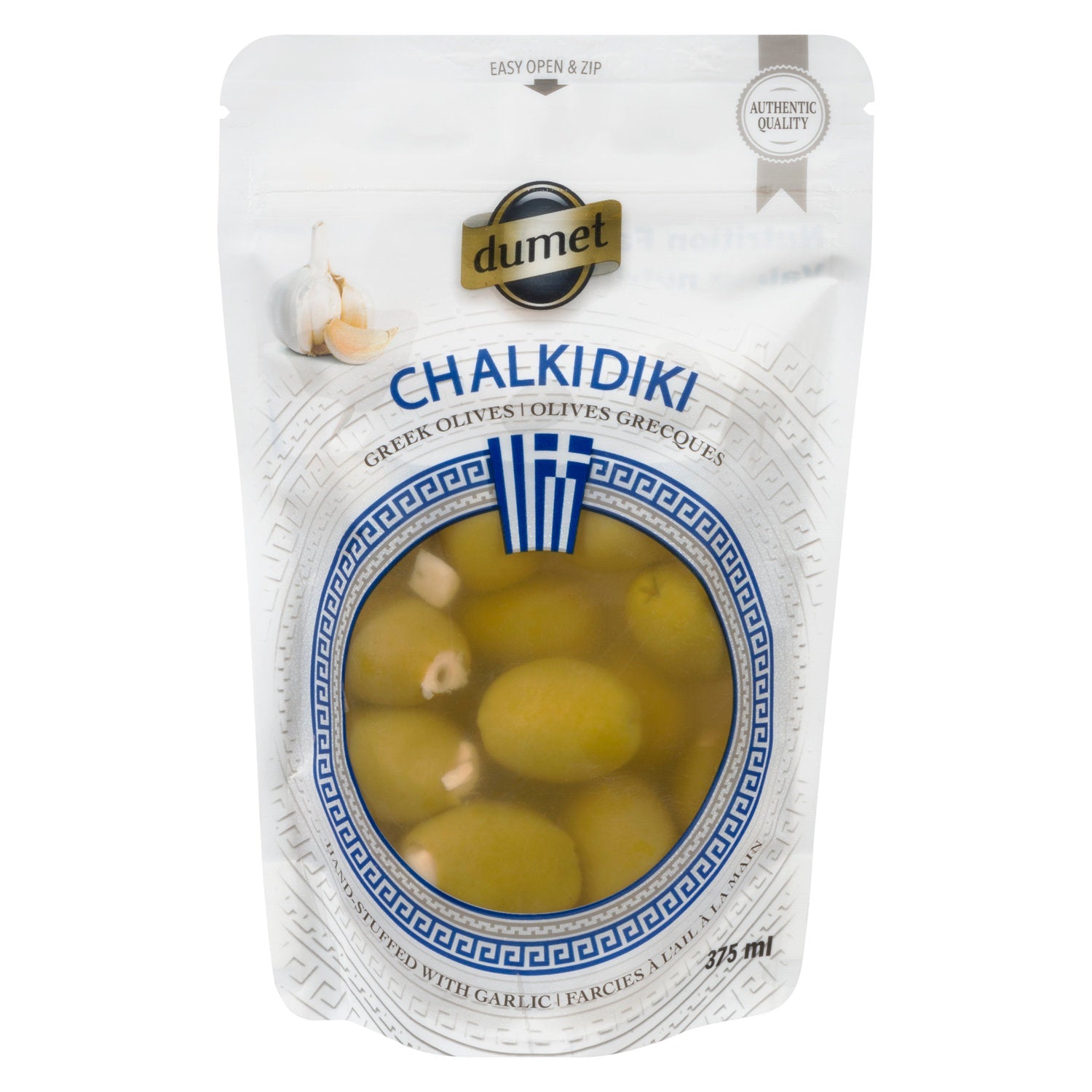 Dumet Chalkidiki Garlic Greek Olives