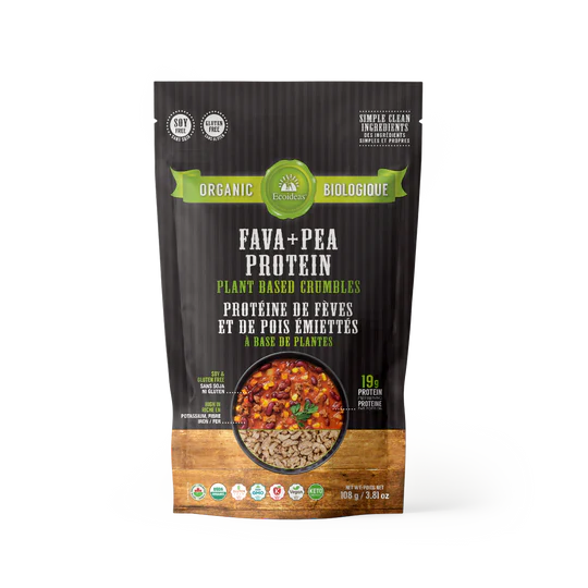 Organic Fava + Pea Protein Crumbles