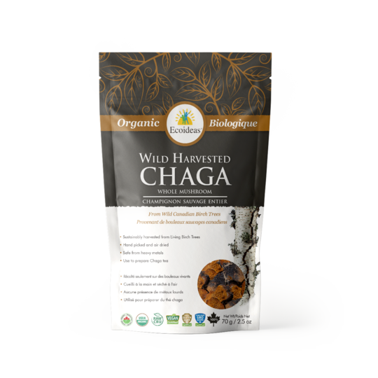 Ecoideas Organic Whole Chaga Chunks