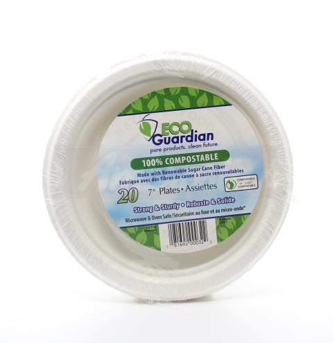 100% Compostable 7' Plates