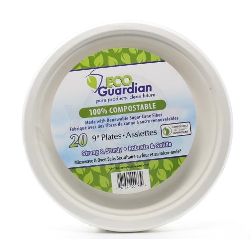 100% Compostable 9" Plates