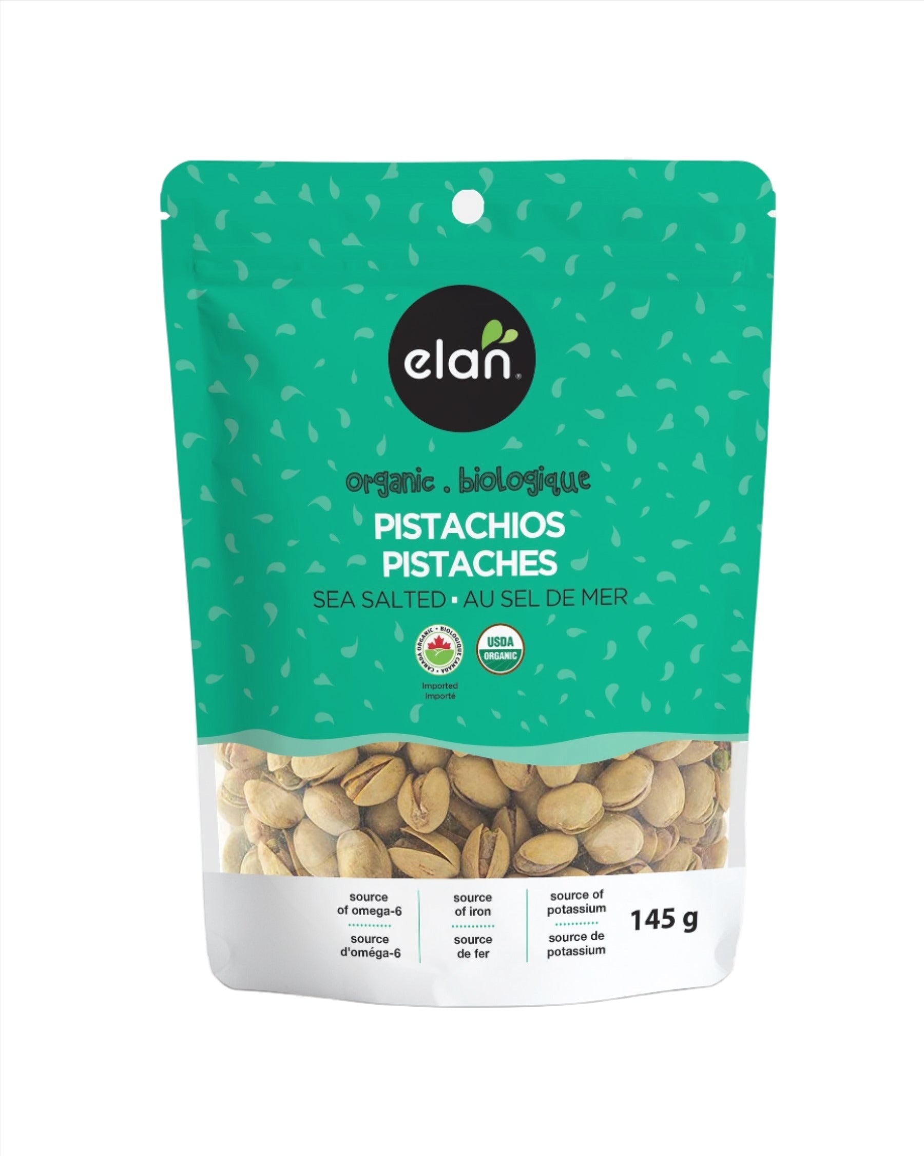 Elan Organic Sea Salt Pistachios