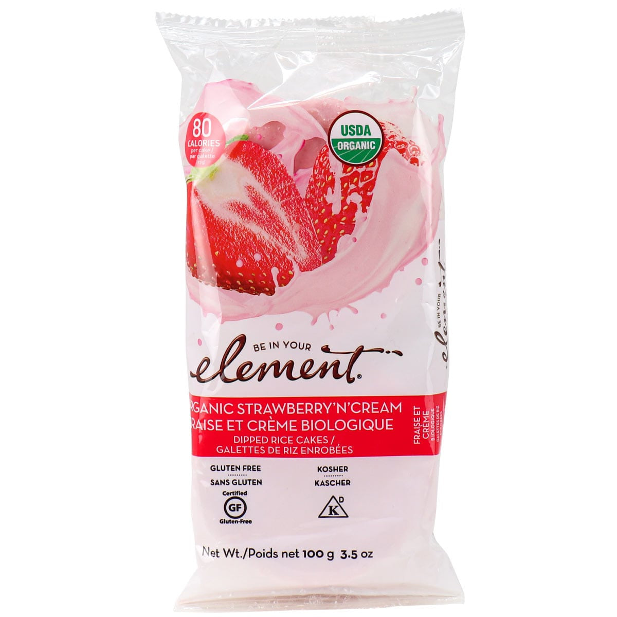 Element Organic Strawberries N' Cream Rice Cakes