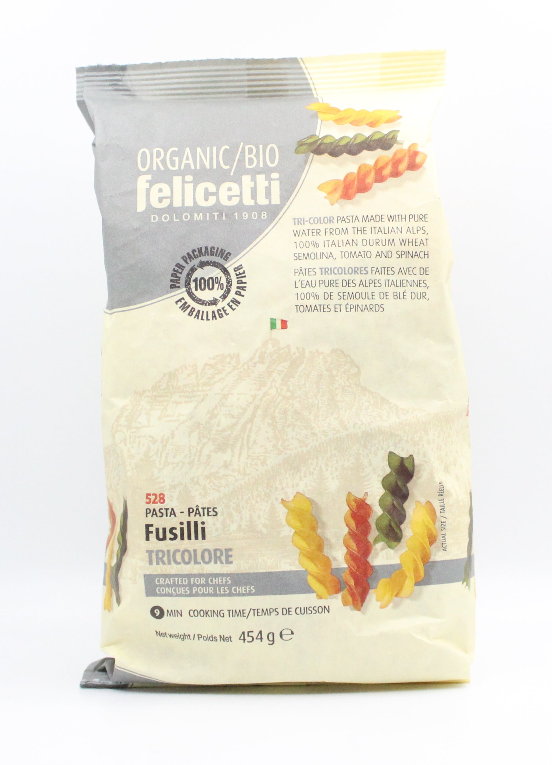 Felicetti Organic Tricolour Fusilli