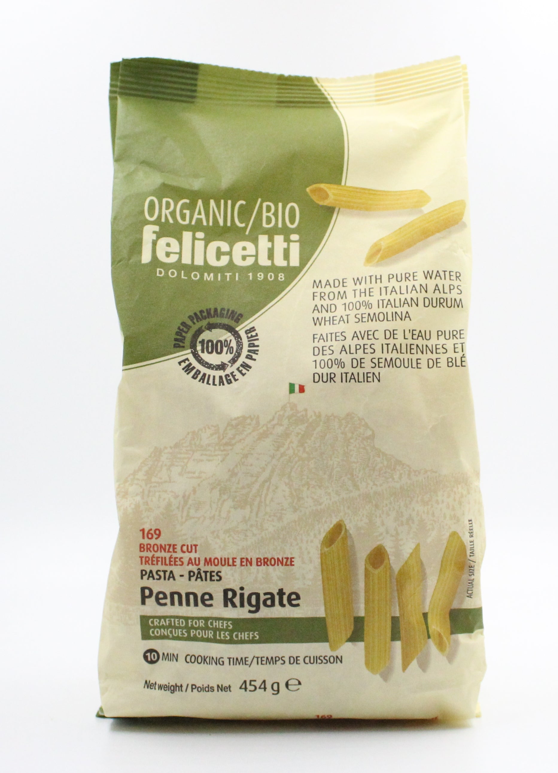 Felicetti Organic White Penne Rigate