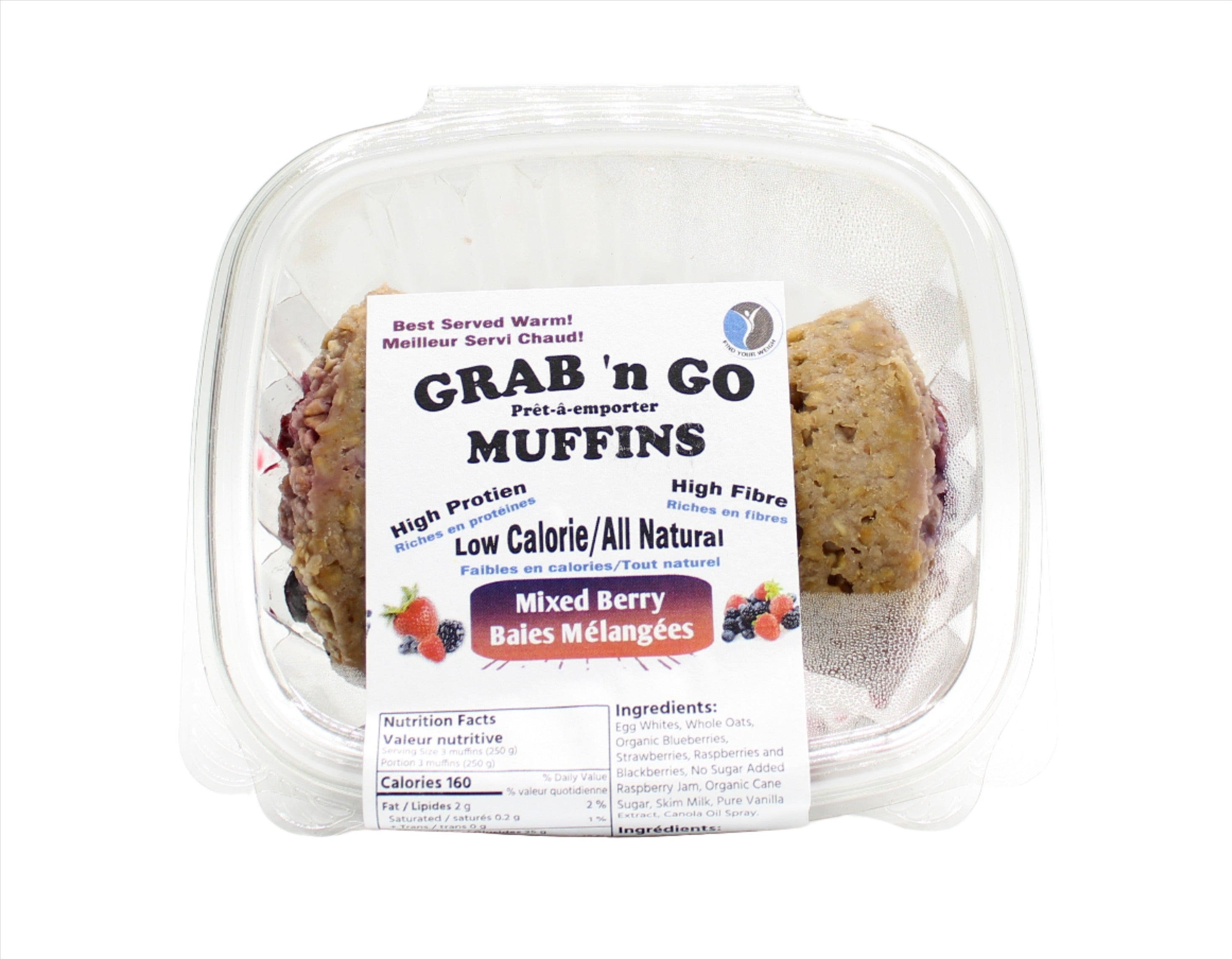 Find Your Weigh Mixed Berry Muffins