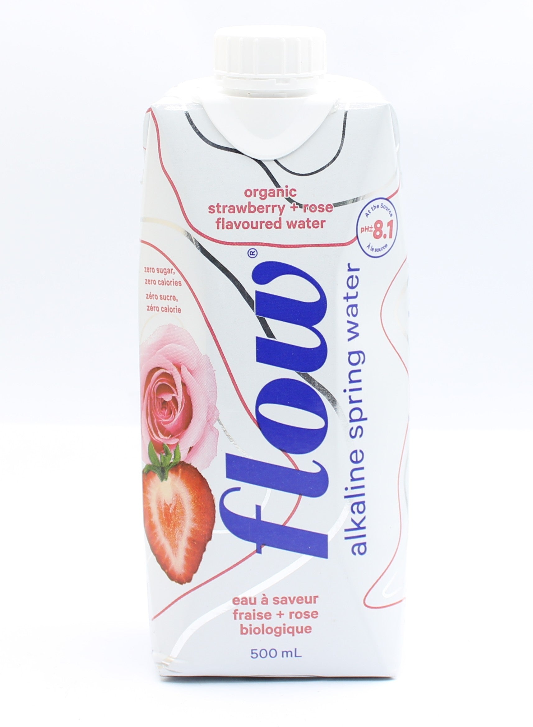 Organic Strawberry + Rose Alkaline Spring Water