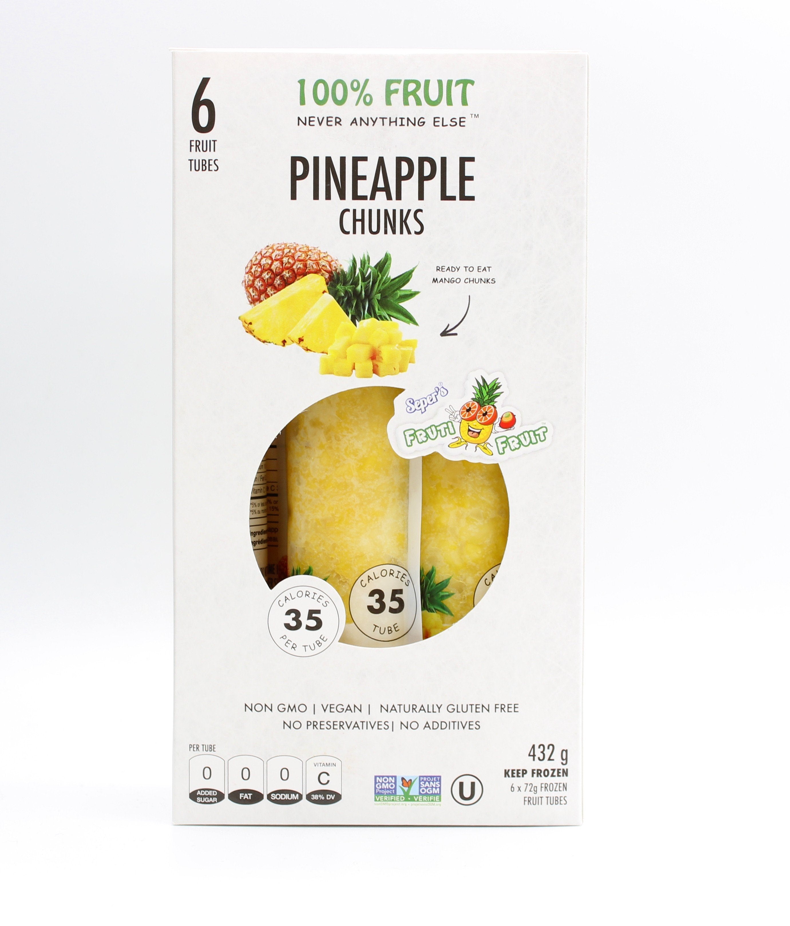 Fruti Fruit 100% Pineapple Fruit Tubes