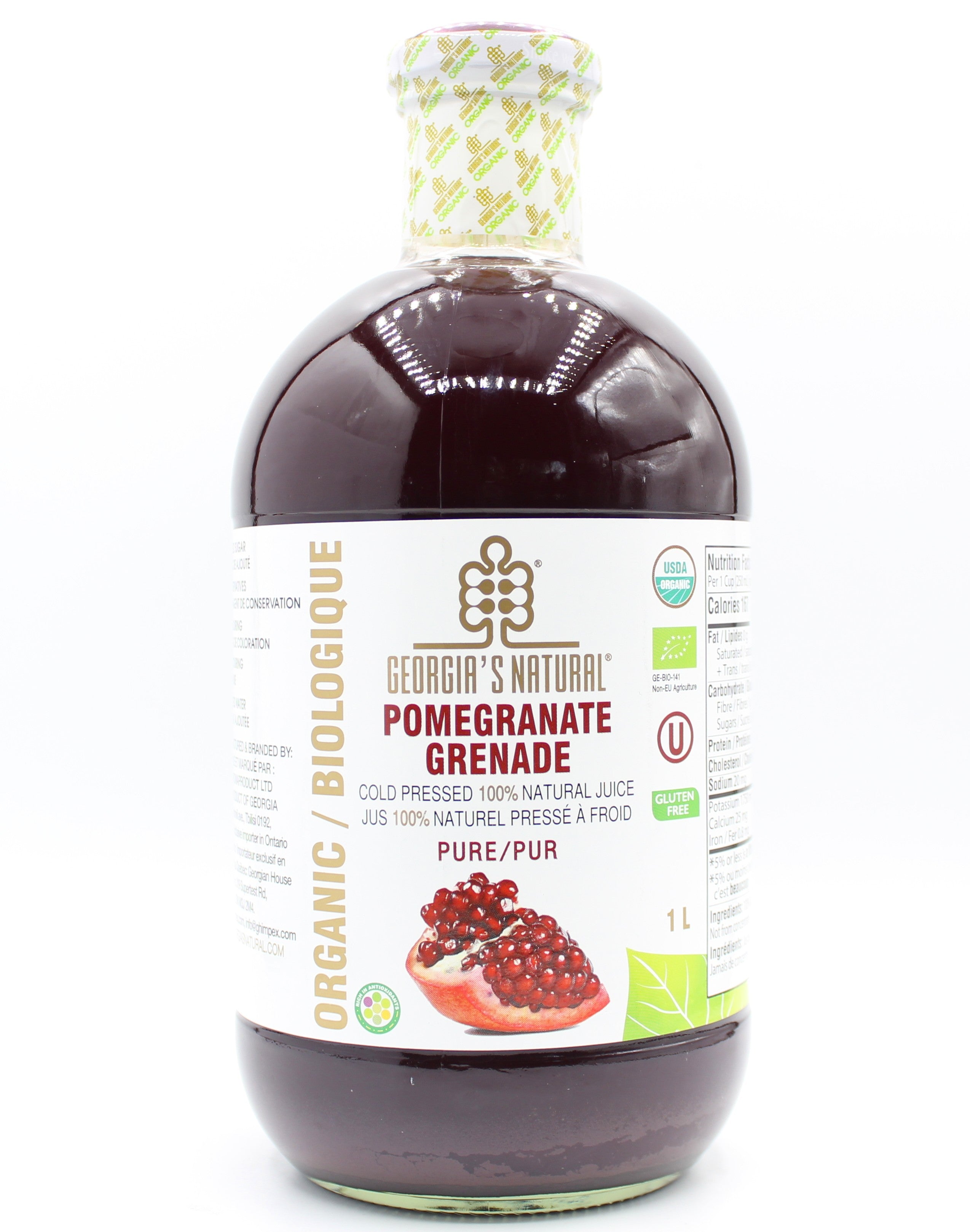 Georgia's Natural Organic Pomegranate Juice