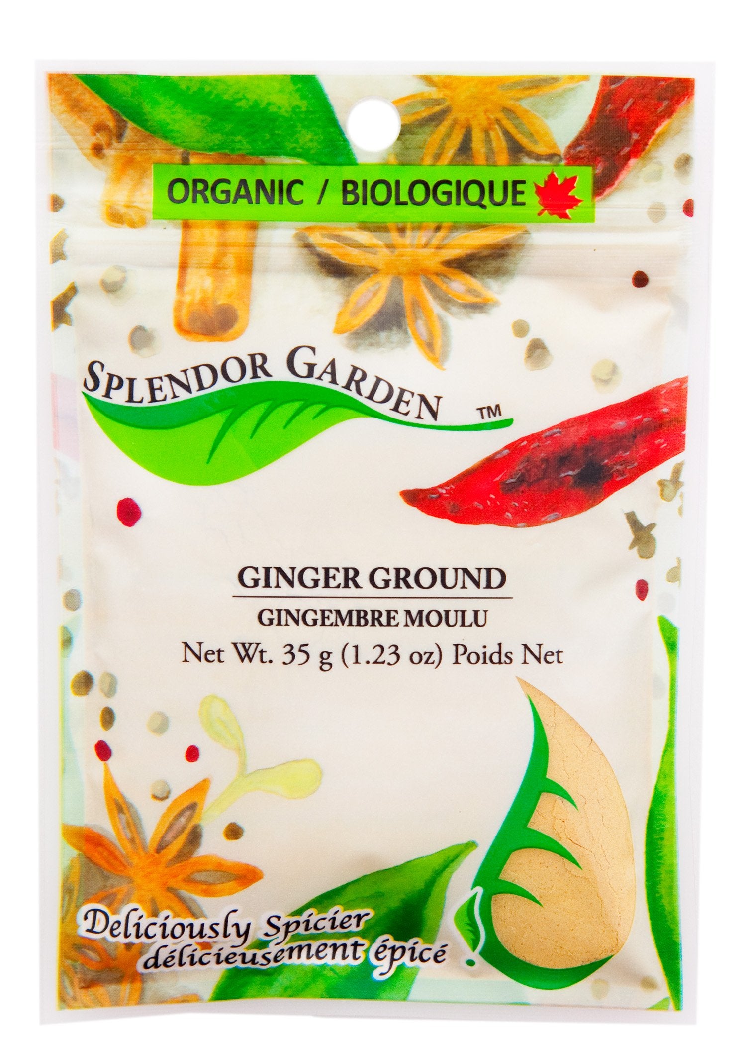 Splendor Garden Organic Ginger Ground