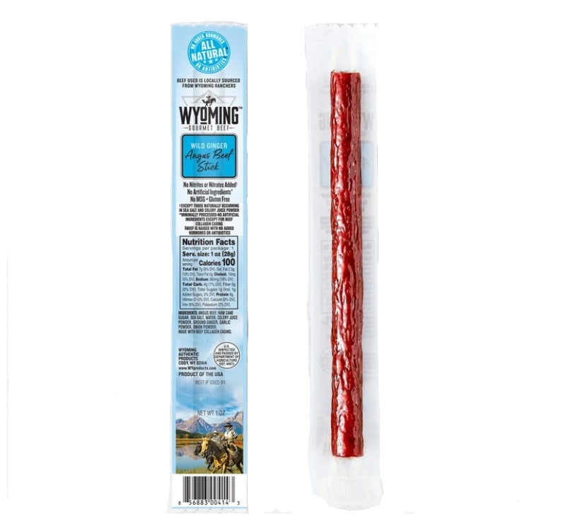 Wyoming Gourmet Beef Wild Ginger Beef Stick