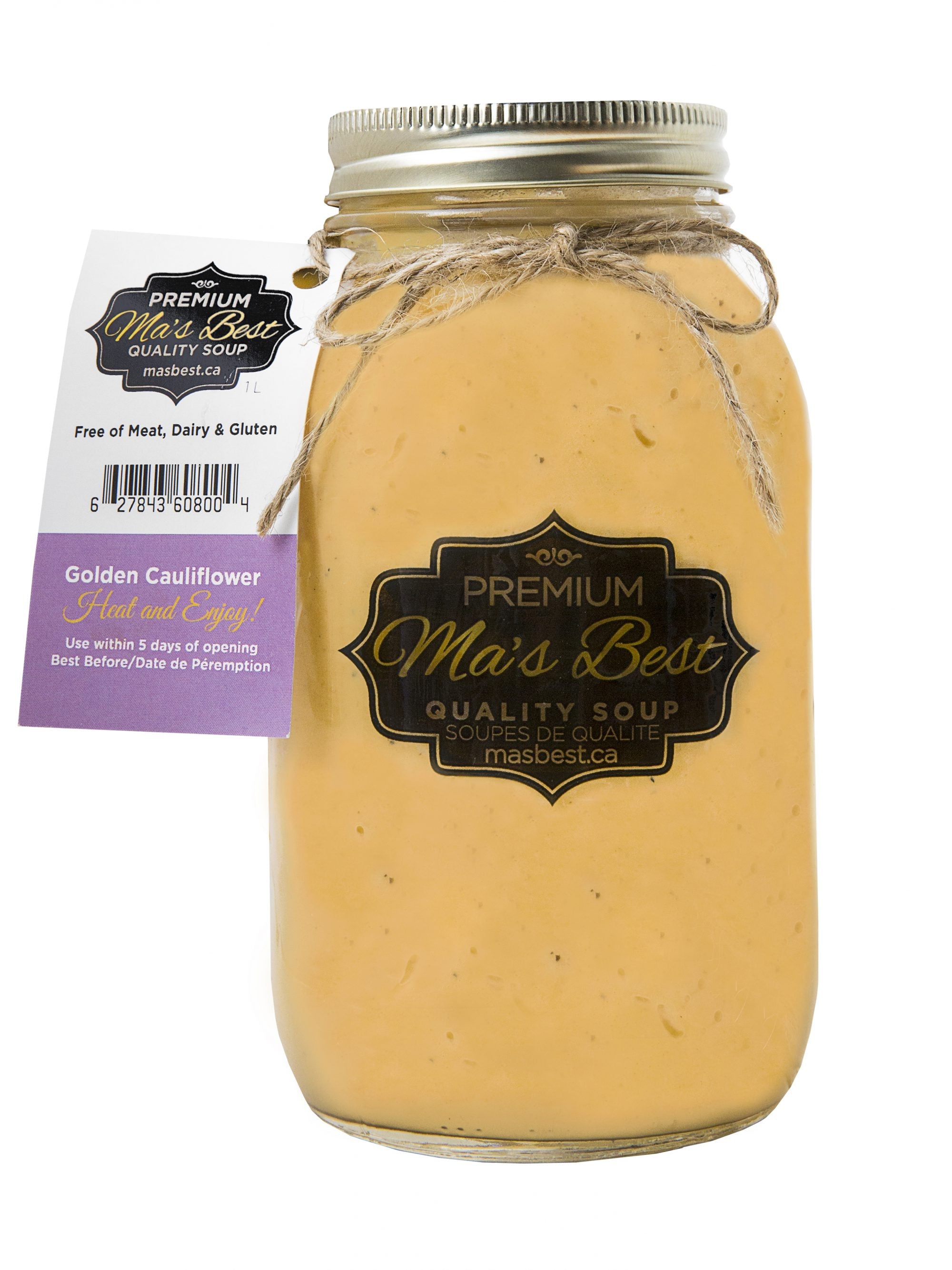 Ma's Best Golden Cauliflower Soup