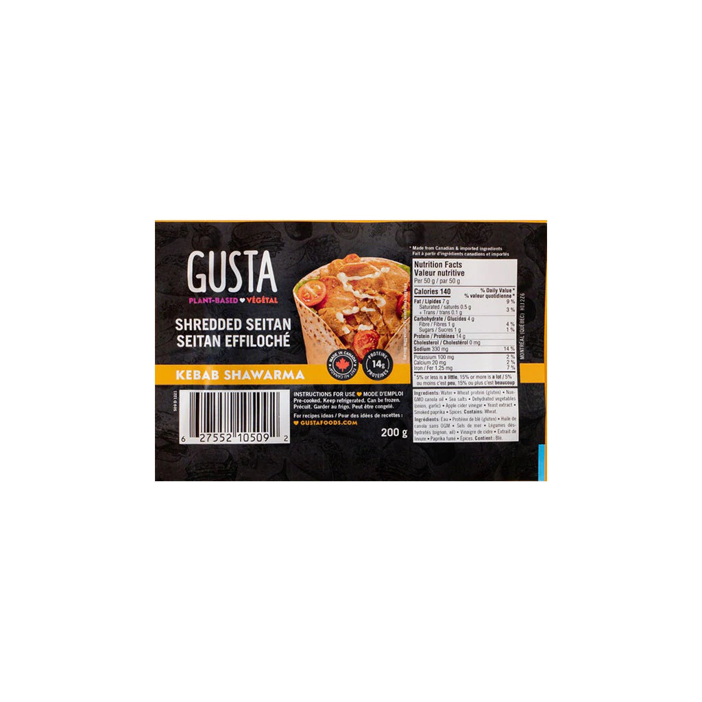 Gusta Vegan Shredded Kebab Shawarma