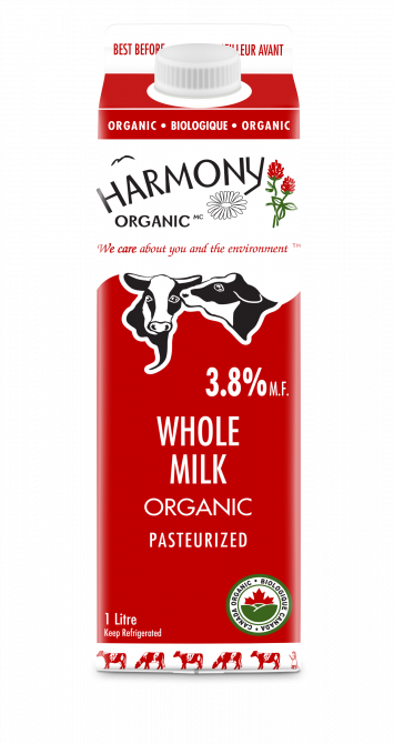 Harmony Organic Organic Whole Milk 3.8%