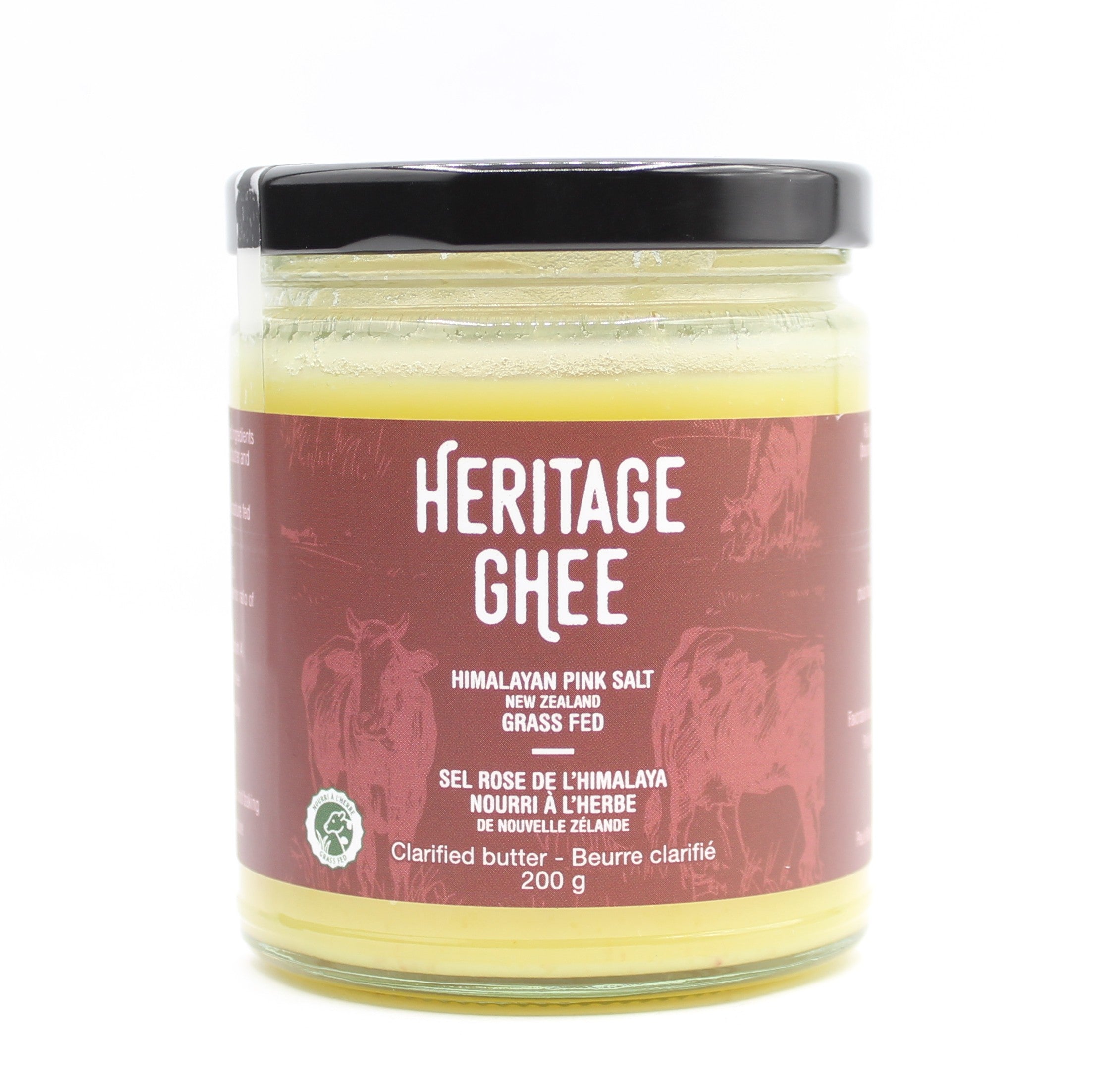 Heritage Ghee New Zealand Grass Fed Ghee with Himalayan Pink Salt