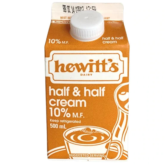 Hewitt's Half & Half Cream 10%